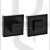 Senza Pari SPWCMB WC Bathroom Thumbturn & Release on Minimal Square Rose Matt Black