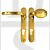TSS HAN122LPB UPVC Multipoint 92mm PZ Sprung Lever Moveable Pad Door Handles 122mm Screw Centres Brass