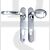 TSS HAN122LPC UPVC Multipoint 92mm PZ Sprung Lever Moveable Pad Door Handles 122mm Screw Centres Chrome