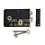 Union 1439 3 Lever Right Hand Rim Lock Black Jappened