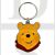 Disney Winnie The Pooh Big Face Enamelled Licensed Keychain-Keyring