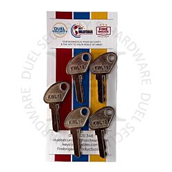 Avocet WMS Copy TS7555 KWL19 Locking Window Handle Key Pack of 5