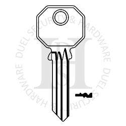 Banham Compatible BAN1D Security Cylinder Key Blanks JMA BAN-1L Pack of 10
