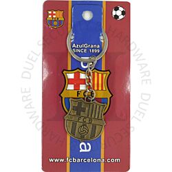 European Football Club ER012 Barcelona Bronze Logo Souvenir Keychain