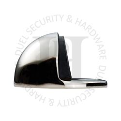 Carlisle Brass AA20PN Oval Half Moon Shaped Floor Mounted Door Stop Polished Nickel