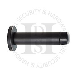 Carlisle Brass AA21MB 72mm Cylindrical Wall Mounted Door Stop With Rose Matt Black