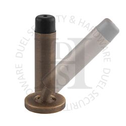 Carlisle Brass AA21SAB 72mm Sprung Cylindrical Wall Mounted Door Stop With Rose Antique Brass