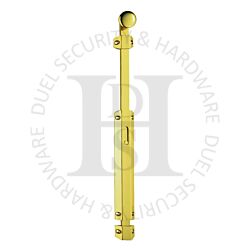 Carlisle Brass AQ82EXPB 355mm Face Fix Slide Action Surface Mounted Extended Bolt Polished Brass