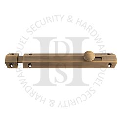 Carlisle Brass AQ83AB 203mm Face Fix Slide Action Surface Mounted Bolt Antique Brass