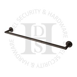 Carlisle Brass LX22MB 645mm Long Concealed Fix Single Towel Rail Matt Black