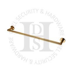 Carlisle Brass LX22PVD 645mm Long Concealed Fix Single Towel Rail PVD Brass