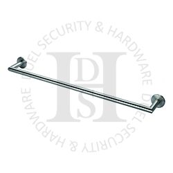 Carlisle Brass LX22SS 645mm Long Concealed Fix Single Towel Rail Stainless Steel