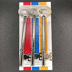 Duel Security FB2 Fire Brigade Genuine Mortice or Rim Keys 102mm Long Pack of 3
