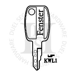 Fenstar Compatible KWL1 Locking Cable Window Restrictor Key Pack of 1