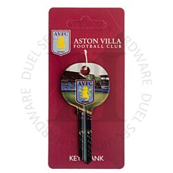 Football S422AV Aston Villa Stadium Badge Emblem Motif Licensed 6-Pin UL2 Universal Cylinder Key Blank
