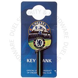 Football S422CFC Chelsea Stadium Badge Emblem Motif Licensed 6-Pin UL2 Universal Cylinder Key Blank