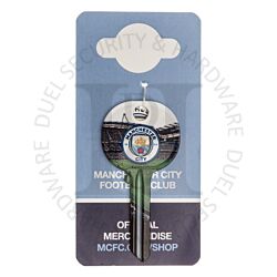 Football S422MC Manchester City Stadium Badge Emblem Motif Licensed 6-Pin UL2 Universal Cylinder Key Blank