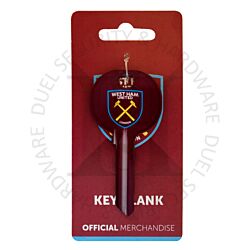 Football S422WH West Ham United Badge Emblem Motif Licensed 6-Pin UL2 Universal Cylinder Key Blank