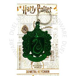 Harry Potter MK39117C Slytherin Badge Emblem Motif Licensed Metal Keychain Key Ring