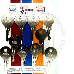 Hoppe Compatible 2D025 TS7659 KCW1 Espag Locking Window Handle Key Pack of 10