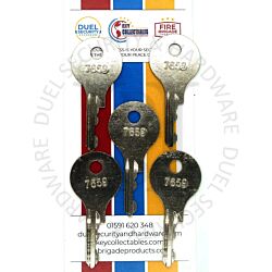 Hoppe Compatible 2D025 TS7659 KCW1 Espag Locking Window Handle Key Pack of 5