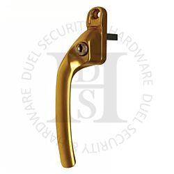 Hoppe TOKLH40B Tokyo Range UPVC Offset Locking Espag Window Handle Left Hand Brass