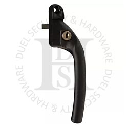 Hoppe TOKRH40BL Tokyo Range UPVC Offset Locking Espag Window Handle Right Hand Black