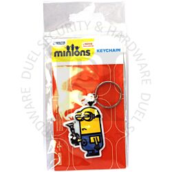 Illumination Entertainment RK38401C Minions Laser Gun Licensed PVC Rubber Keychain Key Ring