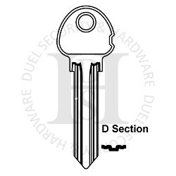 Ingersoll Compatible Errebi ING5 D Section Cylinder Key Blanks JMA ING-D Pack of 10