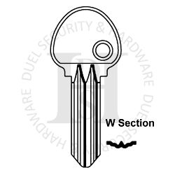 Ingersoll Compatible Orion IGL11 W Section Cylinder Key Blanks Silca ING2 JMA ING-W ERREBI ING4 Pack of 10