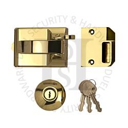 Ingersoll SC71B Auto Rim Deadbolt Nightlatch Polished Brass