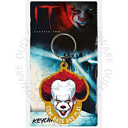 Warner Bros RK38962C It Chapter 2 Pennywise The Clown Licensed PVC Rubber Keychain Key Ring