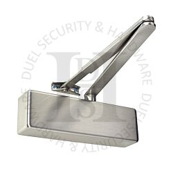 Rutland TS-3204-SLFB-SNPSNP Size 3-4 Scissor Arm Max Weight 80kg Overhead Door Closer Satin Nickel Plated Cover