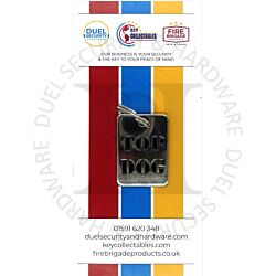 Key Collectables KD016 Top Dog 30mm x 20mm Rectangular Metal Keychain