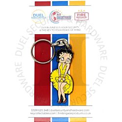 Key Collectables LKRBB101 Betty Boop In Marilyn Monroe Pose Enamel Key Ring
