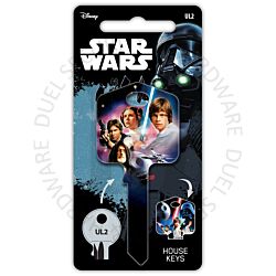 Star Wars A NEW HOPE Painted Licensed Universal 6-Pin Cylinder Key Blank