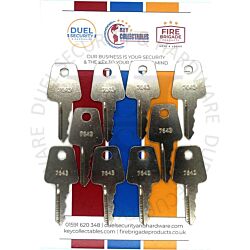 Strebor Compatible TSS13 TS7643 KWL28 Locking Window Handle Key Pack of 10