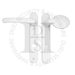 TSS HAN122LPW UPVC Multipoint 92mm PZ Sprung Lever Moveable Pad Door Handles 122mm Screw Centres White