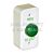Deedlock AEB18 Narrow White Plastic Press To Exit With Green Dome