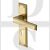 Heritage Brass ATL5700-SB Door Handle Lever Lock Atlantis Design Satin Brass