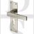 Heritage Brass MET4948-SN Door Handle for Euro Profile Plate Metro Design Satin Nickel