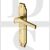 Heritage Brass TIF5200-SB Door Handle Lever Lock Tiffany Design Satin Brass