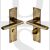 Heritage Brass TR1330-AT Door Handle Bathroom Set Trident Design Antique Brass