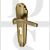 Heritage Brass WAL6548-AT Door Handle for Euro Profile Plate Waldorf Design Antique Brass
