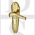 Heritage Brass WAL6548-PB Door Handle for Euro Profile Plate Waldorf Design Polished Brass