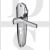 Heritage Brass WAL6548-PC Door Handle for Euro Profile Plate Waldorf Design Polished Chrome