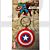 Marvel RK38153 Captain America Shield Licensed Rubber Keychain-Keyring