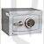 Securikey Mini Vault FR Gold Size 0 7 Litre Capacity Fire Resistant Freestanding Safe Electronic Keypad - £4000 Cash Rating