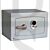 Securikey Mini Vault FR Gold Size 0 7 Litre Capacity Fire Resistant Freestanding Safe Keylocking - £4000 Cash Rating