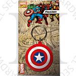 Marvel RK38153 Captain America Shield Licensed Rubber Keychain-Keyring